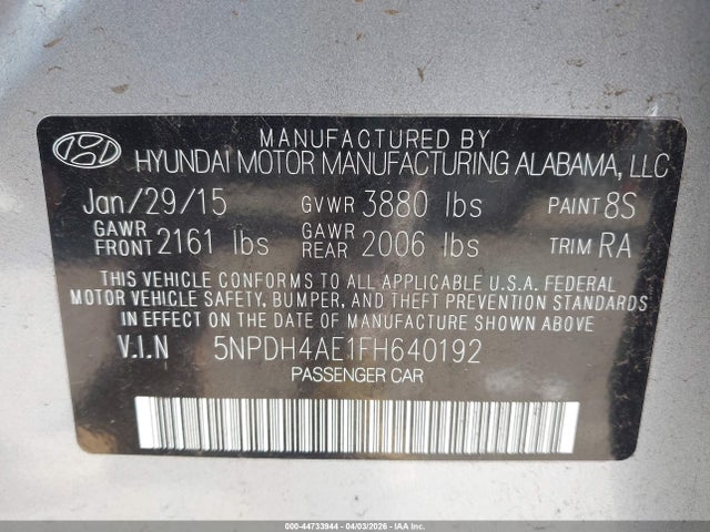Hyundai ELANTRA Se