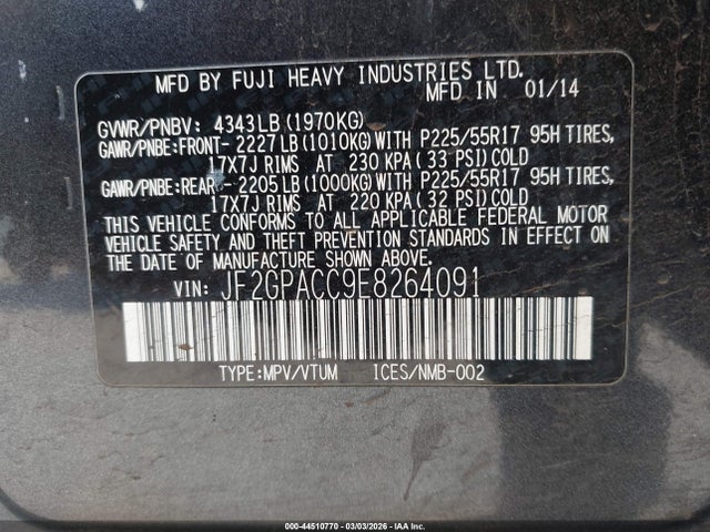 Subaru Crosstrek 2.0i Premium