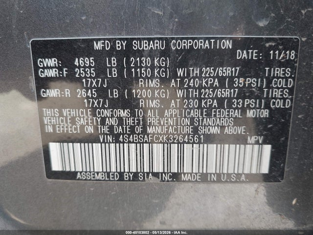 Subaru Outback 2.5i Premium