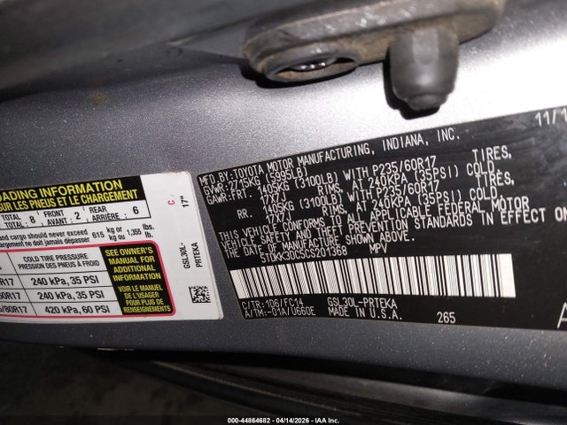 Toyota Sienna Le V6 8 Passenger