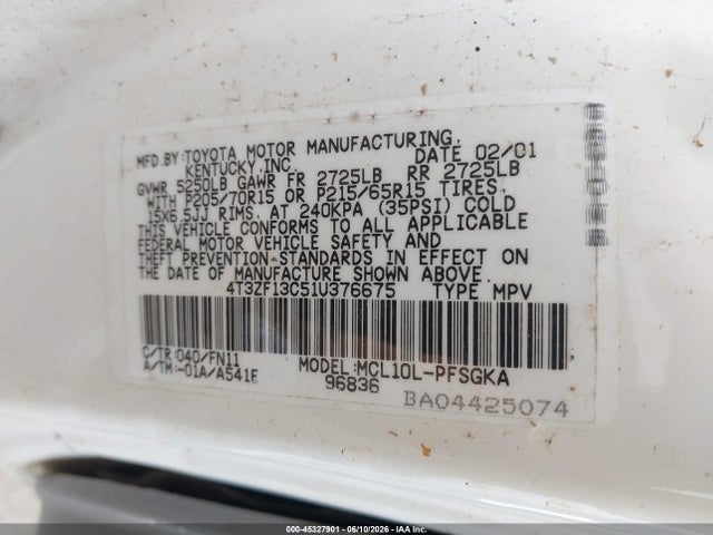 Toyota Sienna Le