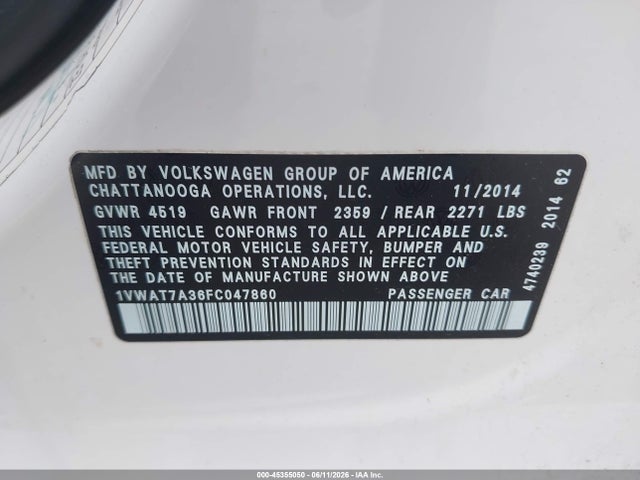 Volkswagen Passat 1.8t Wolfsburg Edition