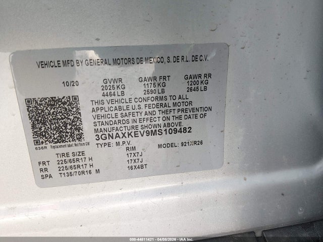 Chevrolet Equinox Fwd Lt