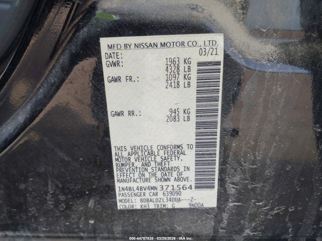 Nissan Altima S Fwd