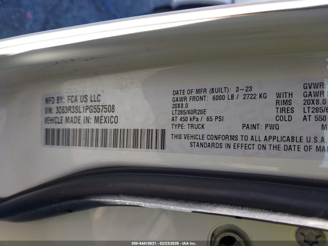 Ram 3500 Limited  4x4 6'4 Box