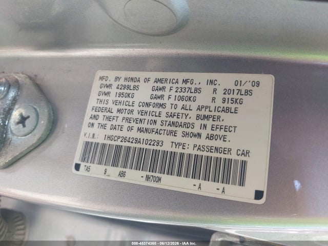 Honda Accord 2.4 Lx-p