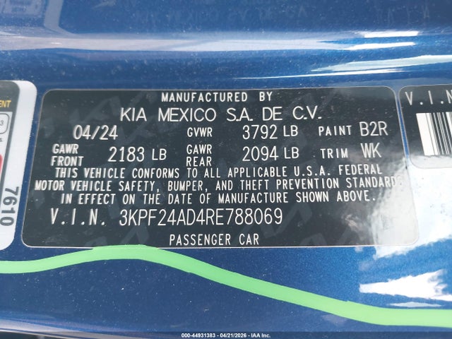 Kia Forte Lxs