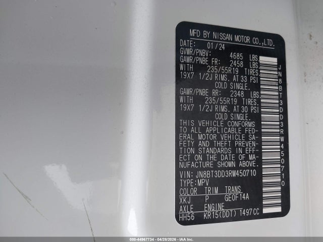 Nissan Rogue Platinum Intelligent Awd