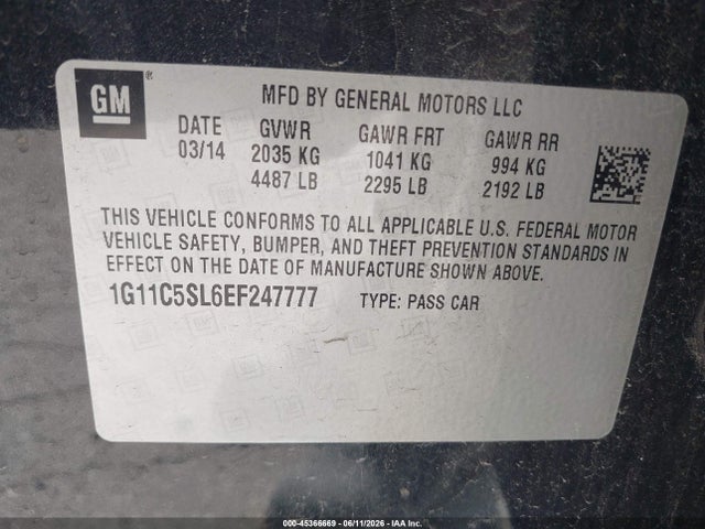 Chevrolet Malibu 1lt