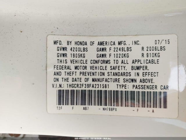 Honda Accord Lx