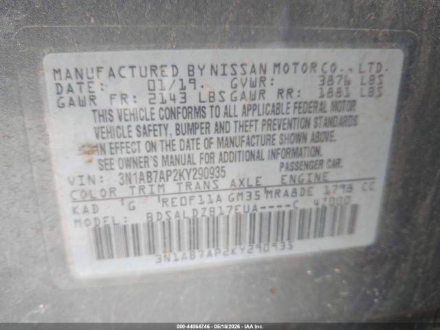 Nissan Sentra Sv