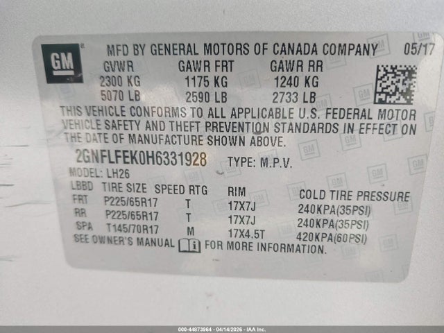 Chevrolet Equinox Lt