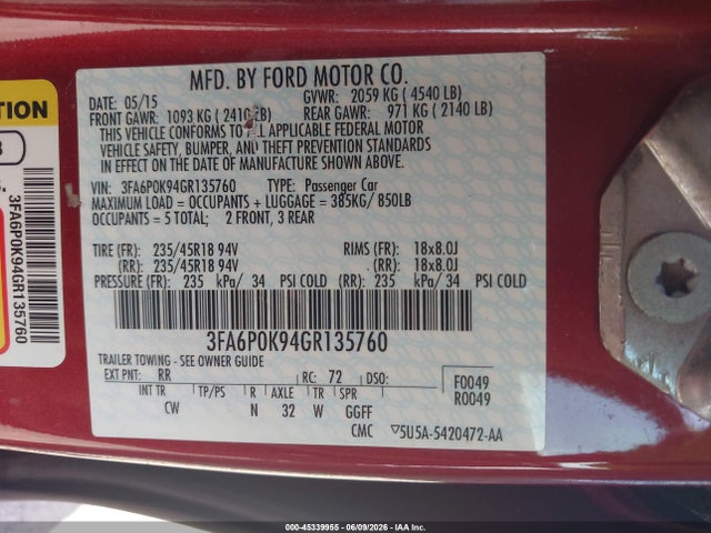 Ford Fusion Titanium