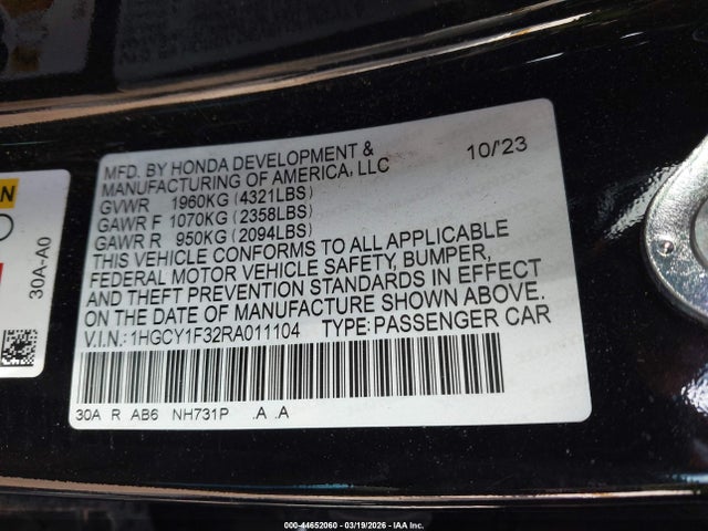 Honda Accord Ex
