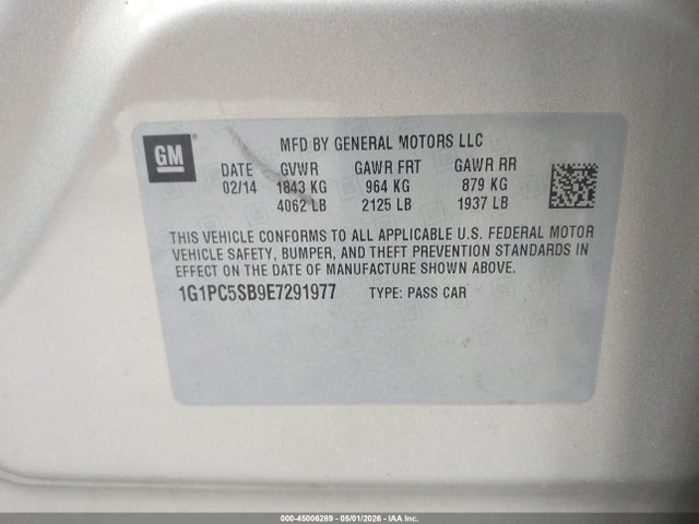 Chevrolet Cruze 1lt Auto