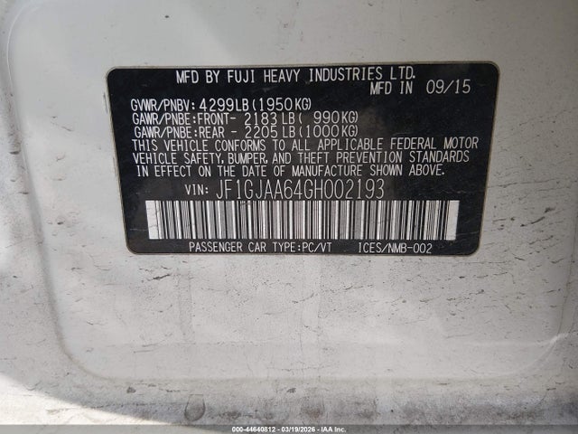 Subaru Impreza 2.0i
