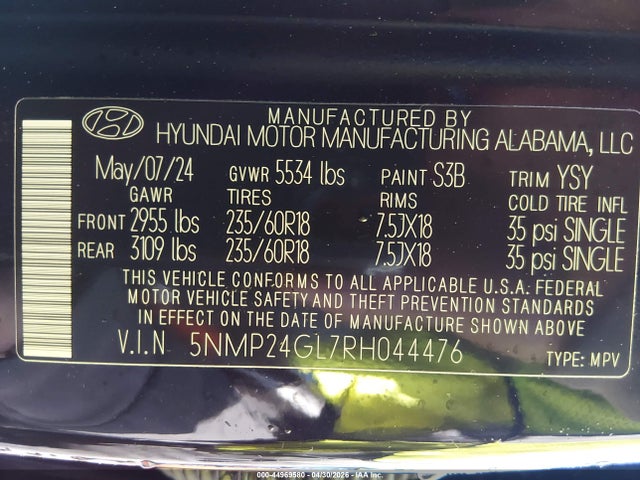 Hyundai SANTA FE Sel