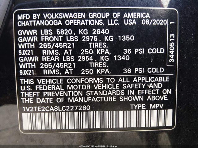 Volkswagen Atlas 3.6l V6 Sel Premium R-line