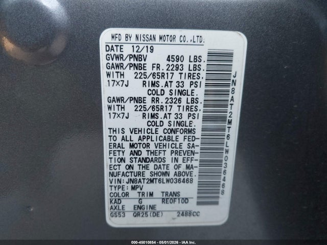 Nissan Rogue Sv Fwd