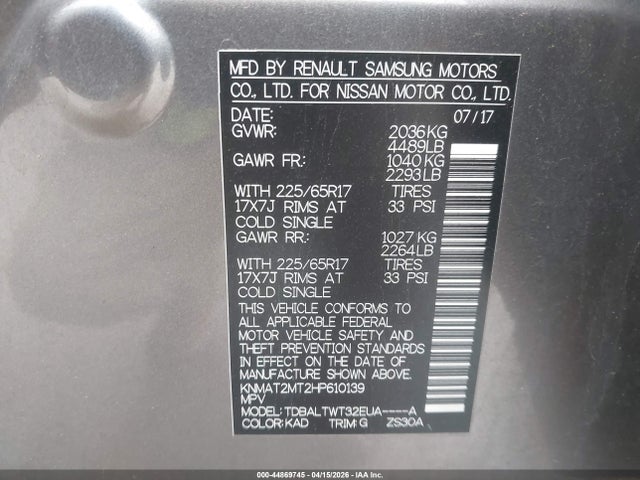 Nissan Rogue Sv