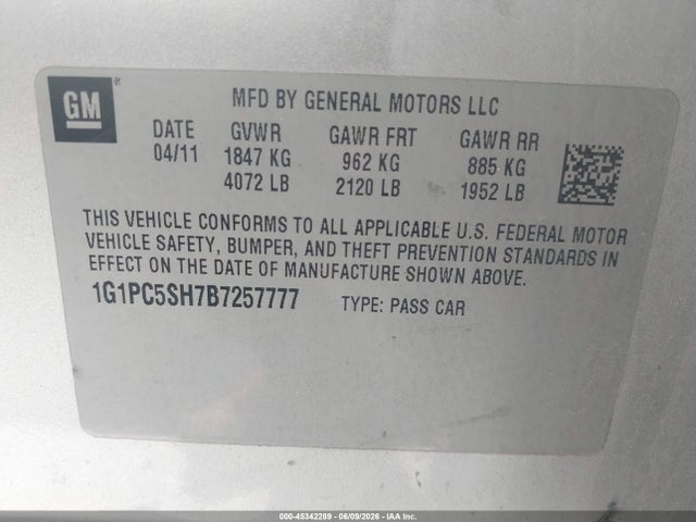 Chevrolet Cruze Ls
