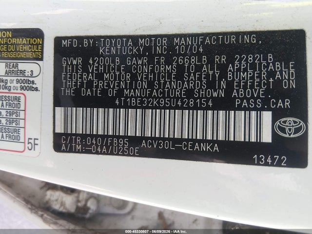 Toyota Camry Le