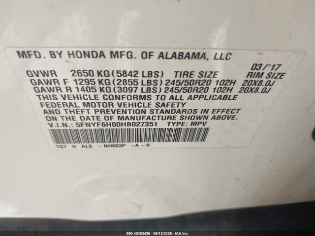 Honda Pilot Elite