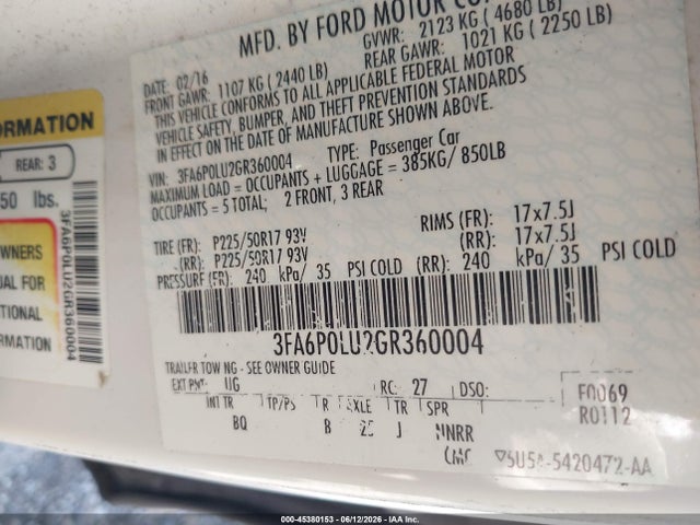 Ford Fusion Se