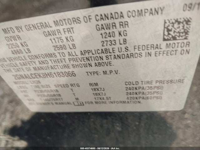 Chevrolet Equinox Lt