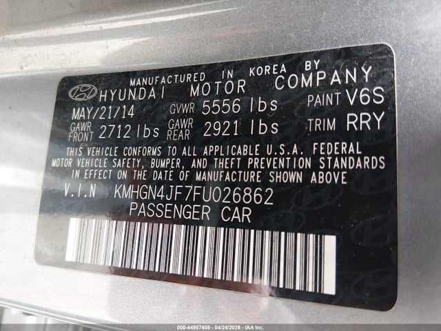 Hyundai Genesis 5.0