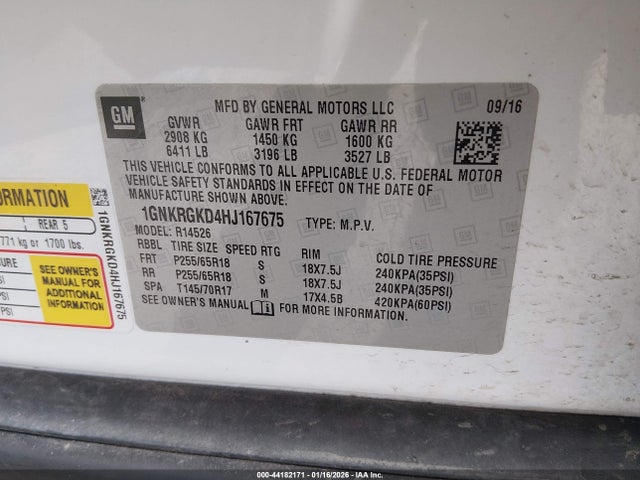 Chevrolet Traverse 1lt