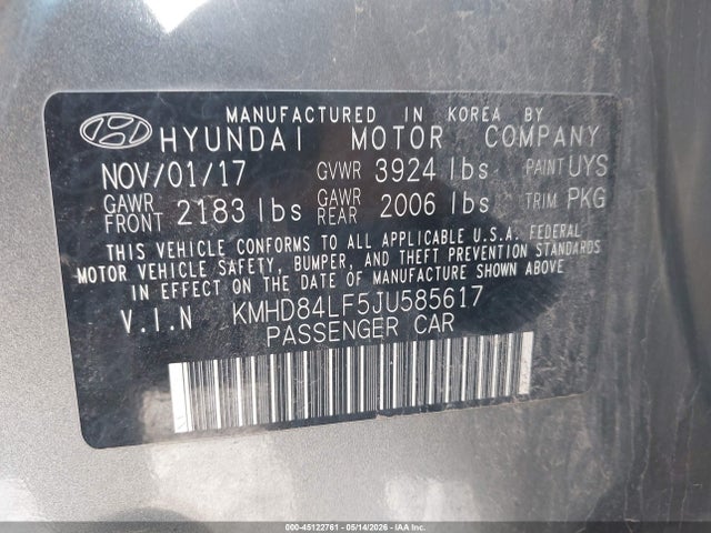 Hyundai ELANTRA Sel