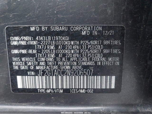 Subaru Crosstrek Premium