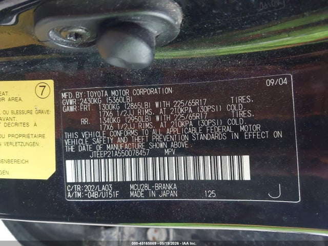 Toyota Highlander Limited V6