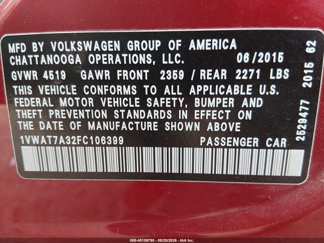 Volkswagen Passat 1.8t Limited Edition