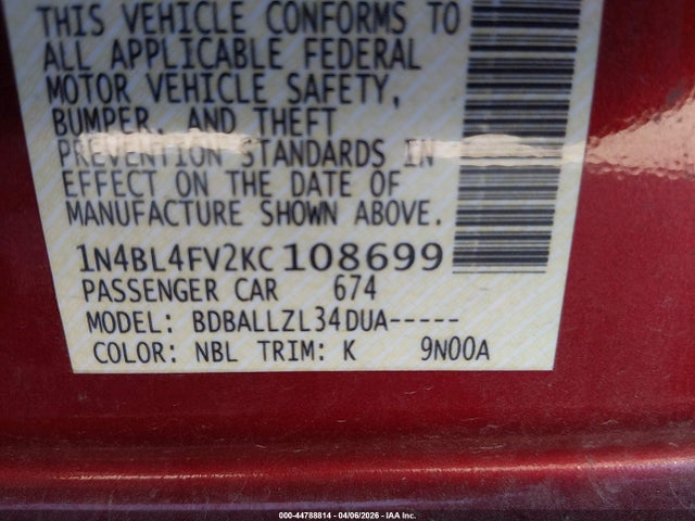 Nissan Altima 2.5 Platinum