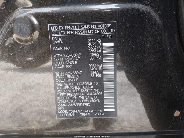 Nissan Rogue Sv