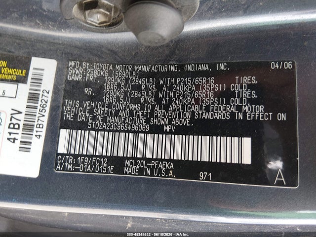 Toyota Sienna Le
