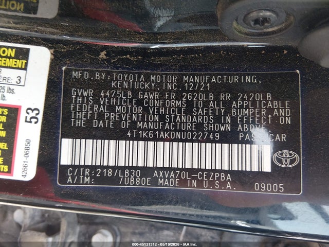 Toyota Camry Xse