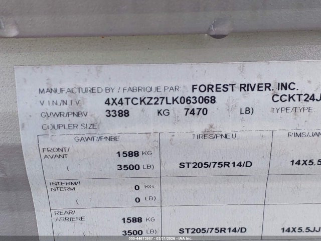 Forest River Grey Wolf Series M 2