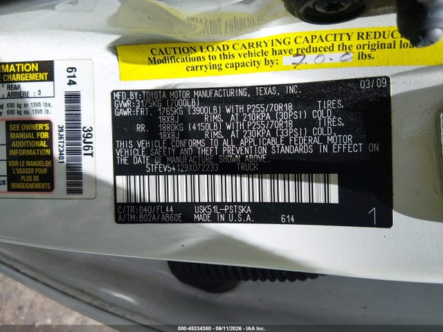Toyota Tundra Grade 5.7l V8