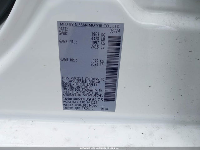 Nissan Altima S Fwd