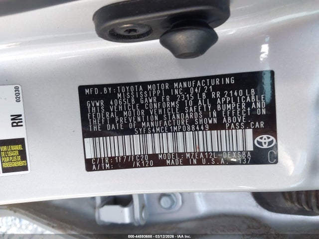Toyota Corolla Se