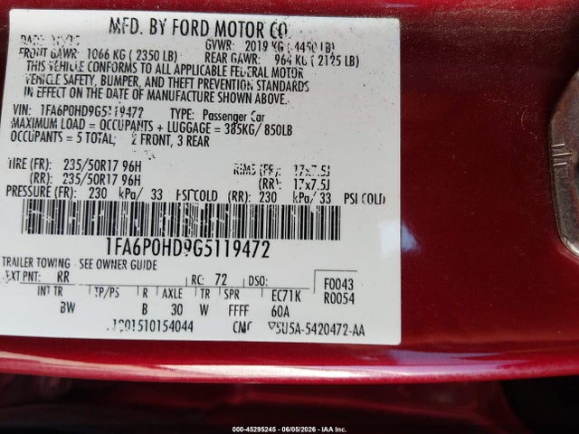 Ford Fusion Se