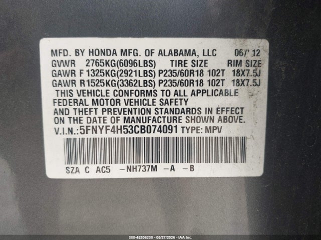 Honda Pilot Ex-l