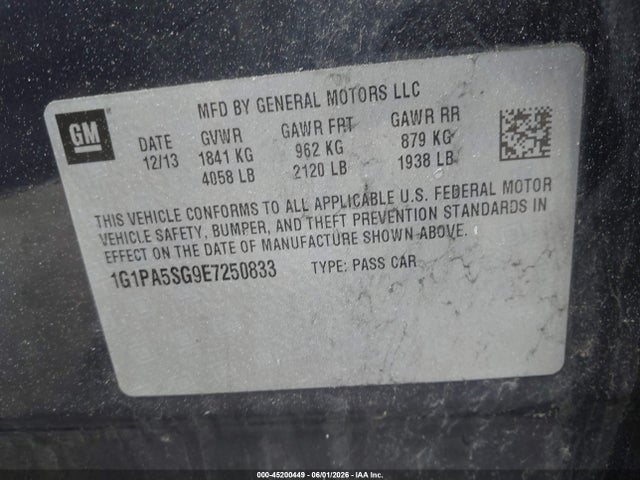 Chevrolet Cruze Ls Auto