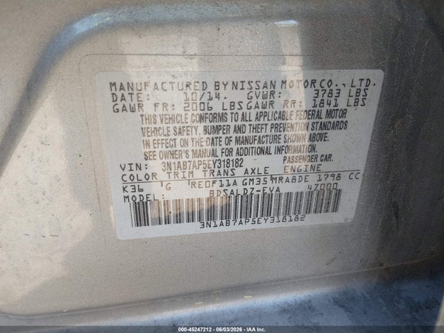 Nissan Sentra Sv
