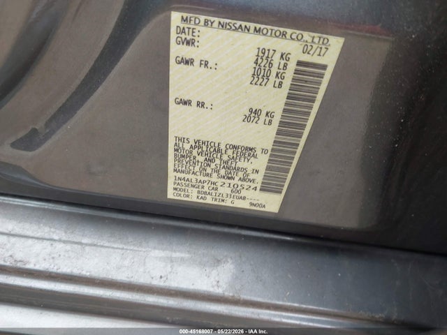 Nissan Altima 2.5 Sv