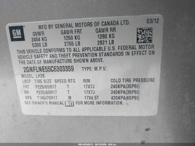 Chevrolet Equinox 2lt