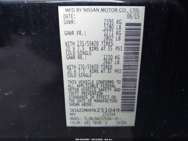 Nissan Murano Platinum